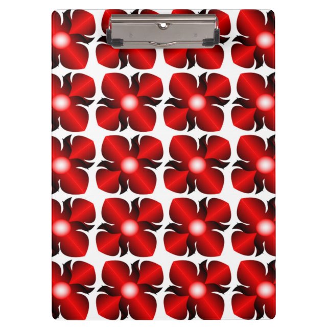 ROTE BLUME KLEMMBRETT (Vorderseite)