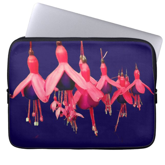 Rote Blume Laptopschutzhülle (Vorderseite)