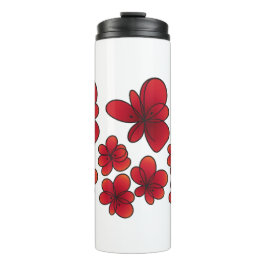 Rote Blume - Moderne Blumenkunst für Tasse