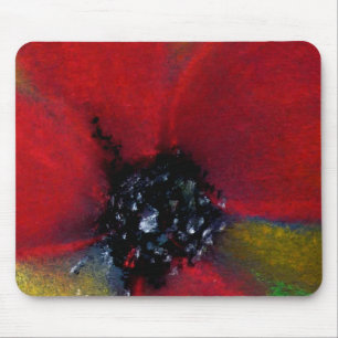 Rote Blume, Mohnblume Mousepad