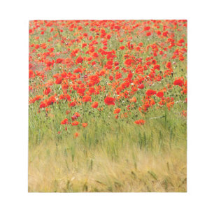 rote Blume Notizblock