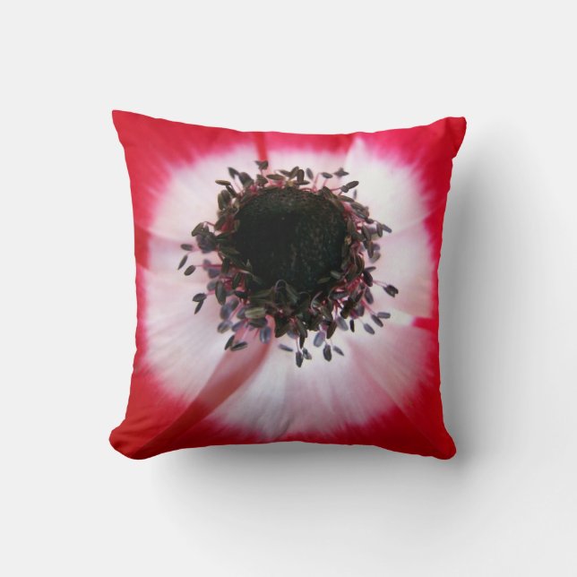 Rote Blume Pillow Kissen (Vorderseite)