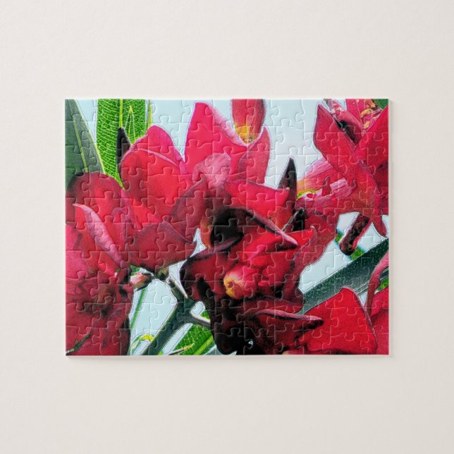 Rote Blume Puzzle (Horizontal)
