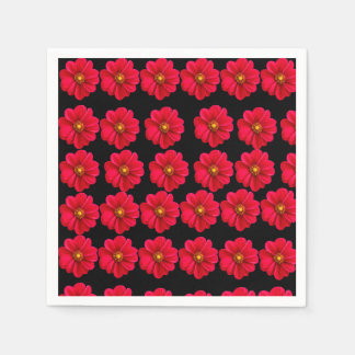 rote Blume. Serviette