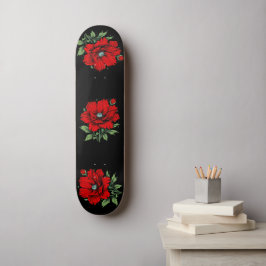 Rote Blume Skateboard