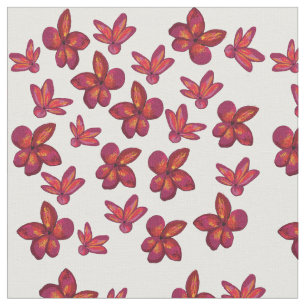 Rote Blume Stoff