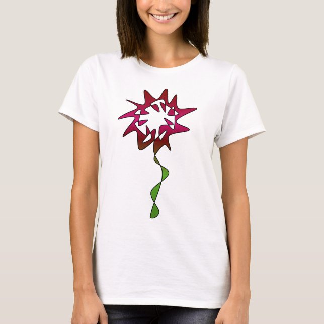 Rote Blume T-Shirt (Vorderseite)