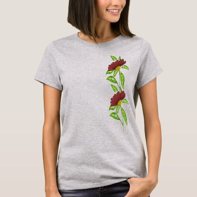 Rote Blume T-Shirt (Vorderseite)