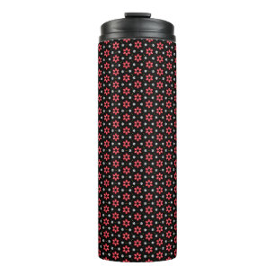 Rote Blume Thermosbecher