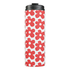 Rote Blume Thermosbecher