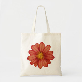rote Blume Tragetasche