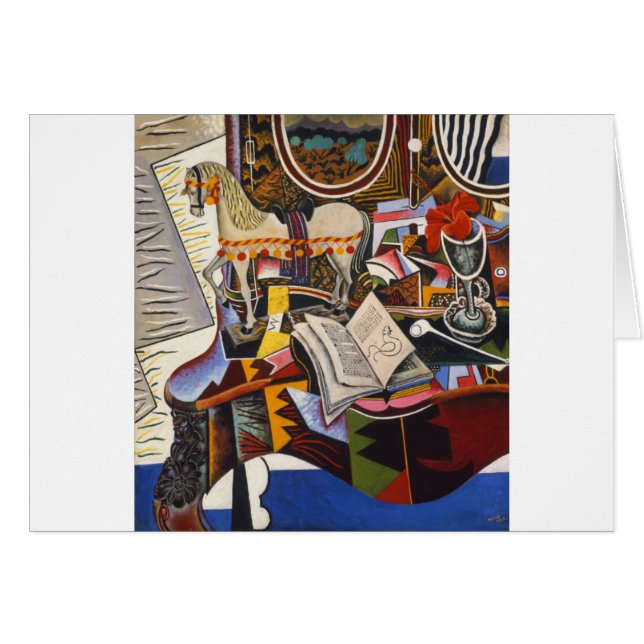 Rote Blume von Joan Miro (Vorderseite (Horizontal))