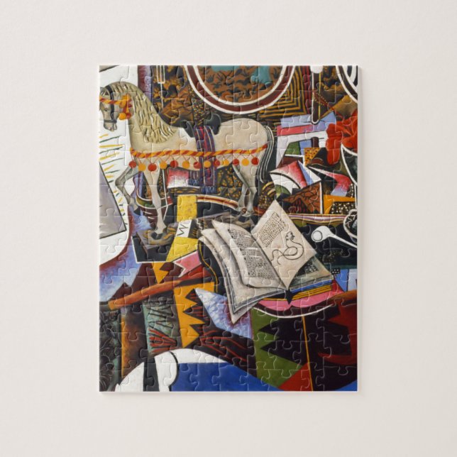 Rote Blume von Joan Miro Puzzle (Vertikal)