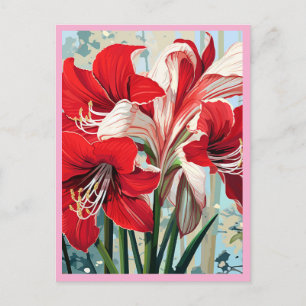 ROTE BLUMEN #1 POSTKARTE