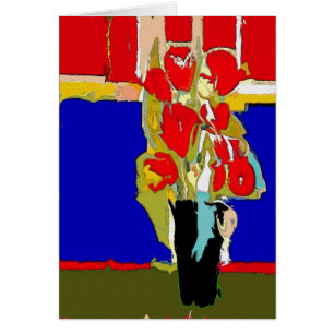 Rote Blumen abstraktes Matisse Hawaii