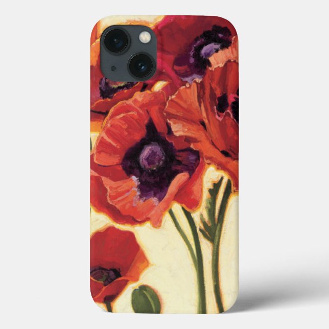 Rote Blumen Case-Mate iPhone Hülle (Rückseite)