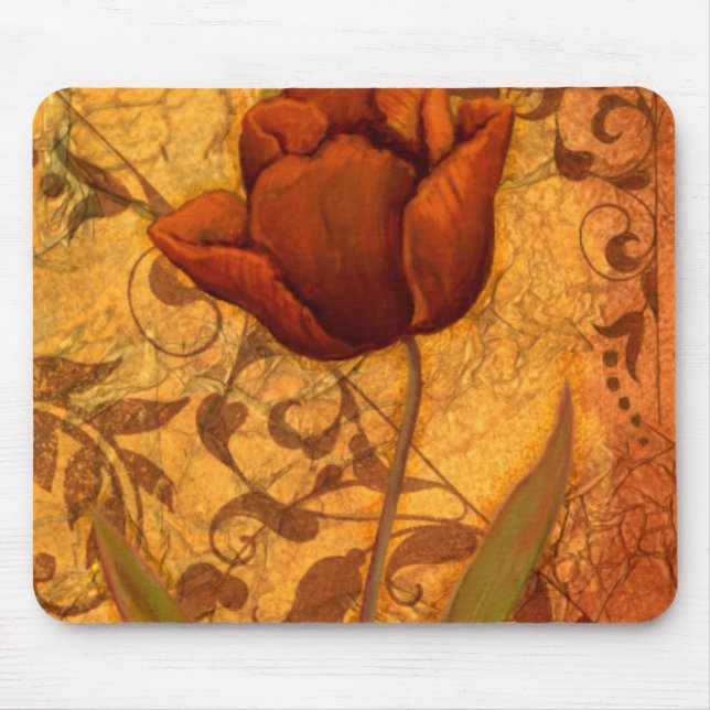 Rote Blumen II Mousepad (Vorne)