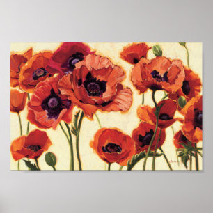 Rote Blumen Poster