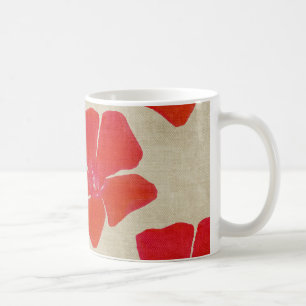 Rote Blumen-Tasse Tasse