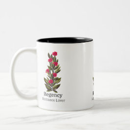 Rote Blumendesign-Tasse Romantikliebhaber, Buchlie Zweifarbige Tasse