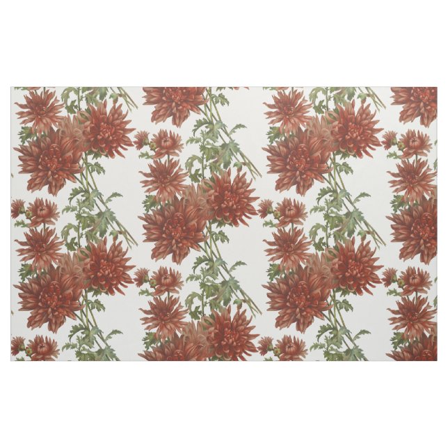 Rote Blumenflorals Stoff (Fat Quarter (45,7 x 55,9 cm))