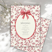 Rote Blumige & Reben Vintage-Hochzeit