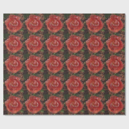 rote Blüte  Geschenkpapier