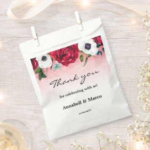Rote Blüte Geschenktütchen