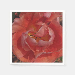 rote Blüte Serviette