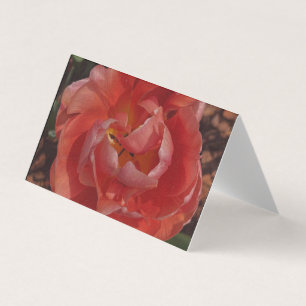 rote Blüte Visitenkarten