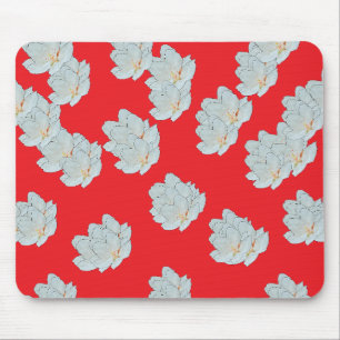 Rote Blüten Mousepad