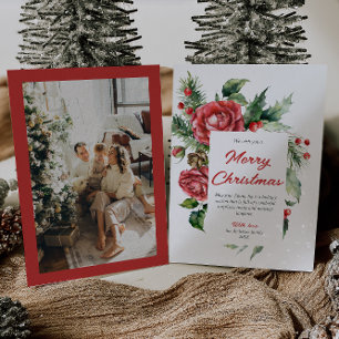 Rote Blütenberries Foto Weihnachten