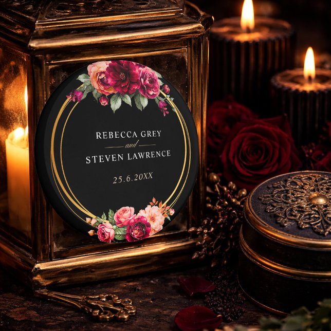 Rote Blütenhochzeit Magnet (Von Creator hochgeladen)