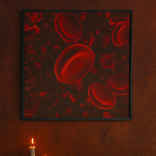 Rote Blutkörperchen Mikroskopisch Poster