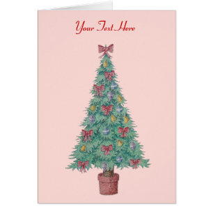 Rote Bögen und Glocken auf einem verzierten Baum f