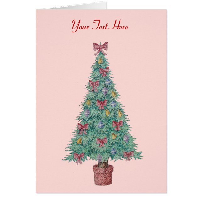 Rote Bögen und Glocken auf einem verzierten Baum f (Vorne)