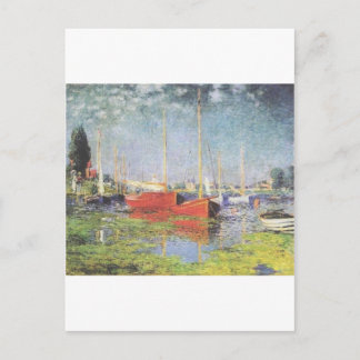 Rote Boote, Argentinien, Claude Monet Postkarte