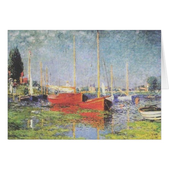 Rote Boote in Argenteuil (Vorderseite (Horizontal))