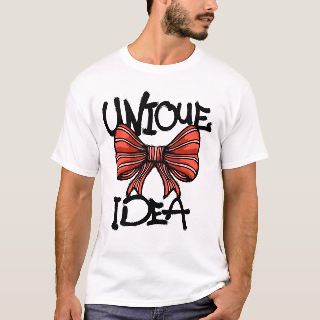rote Bow Streetwear T-Shirt (Vorderseite)