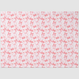 Rote Bows und rosa Punkte Seidenpapier