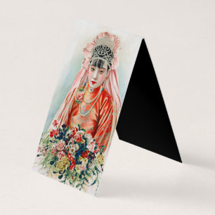 Rote Braut bei chinesischer Hochzeit in Shanghai