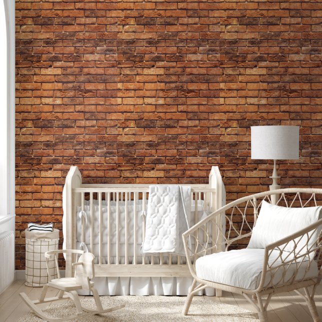 ROTE BRICKS-PEEL UND STICK-WALLPAPIER TAPETE (Kinder)