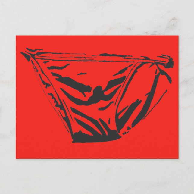 Rote Briefkarte Postkarte (Vorderseite)