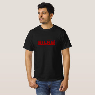 Rote Briefmarke der Genehmigung T-Shirt