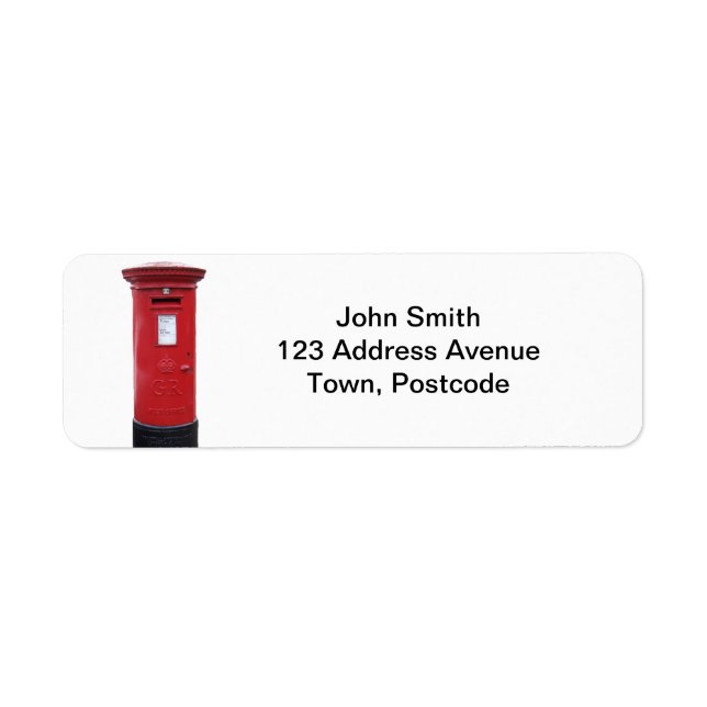 Rote britische Postbox (Vorne)