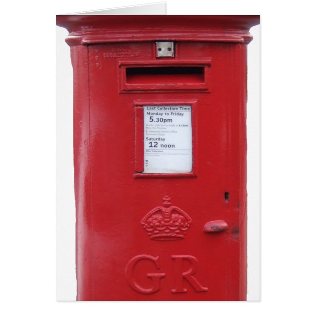 Rote britische Postbox (Vorne)