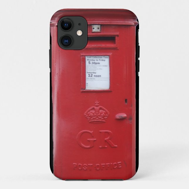 Rote britische Postbox Case-Mate iPhone Hülle (Rückseite)