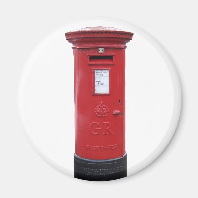 Rote britische Postbox Magnet (Vorne)