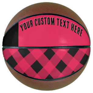 Rote Buffalo-Karo-Rustic-Country-Style-Basketball Basketball