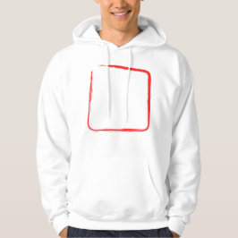 Rote Bürstenrahmen Streetwear Kapuzenpullover Hoodie